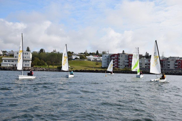 Frá siglinganámskeiði.