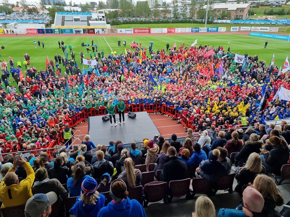 Frá setningu Símamótsins 2021. Mynd/Síminn.