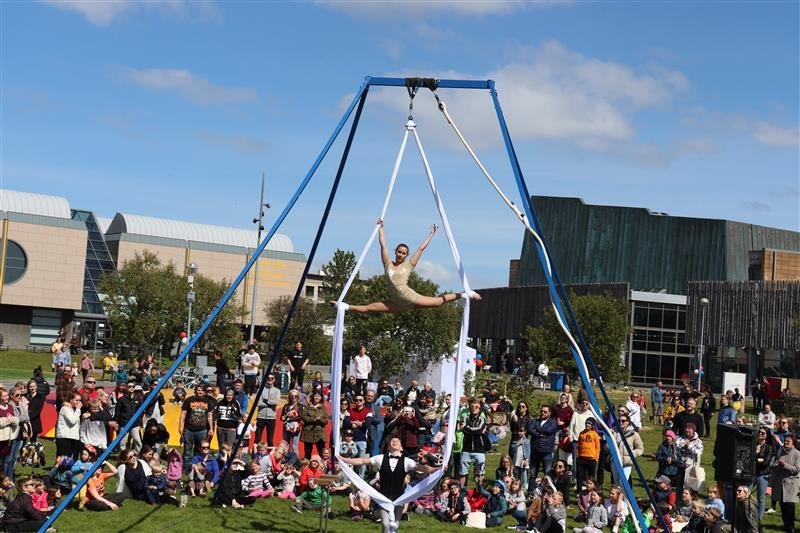 Líf og fjör á 17. júní í Kópavogi.