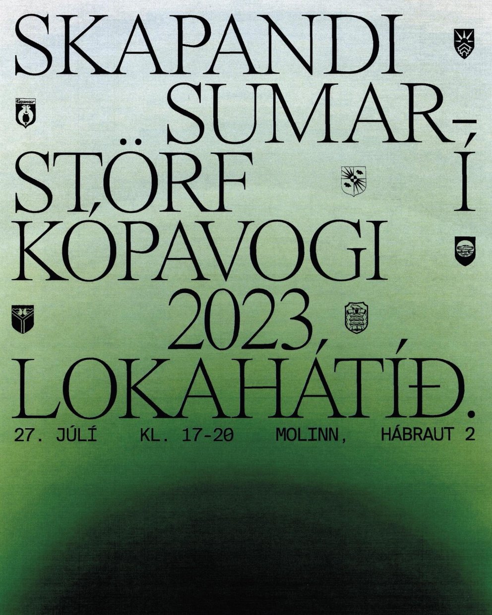 Lokahátíð Skapandi sumarstarfa verður 27.júlí.