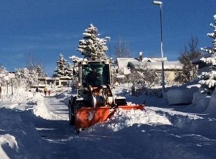 Snjómokstur í Kópavogi.