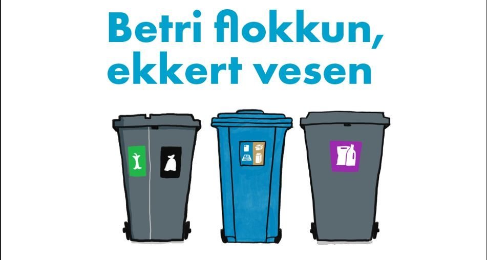 Sérbýli í Kópavogi fá þrjár tunnur.