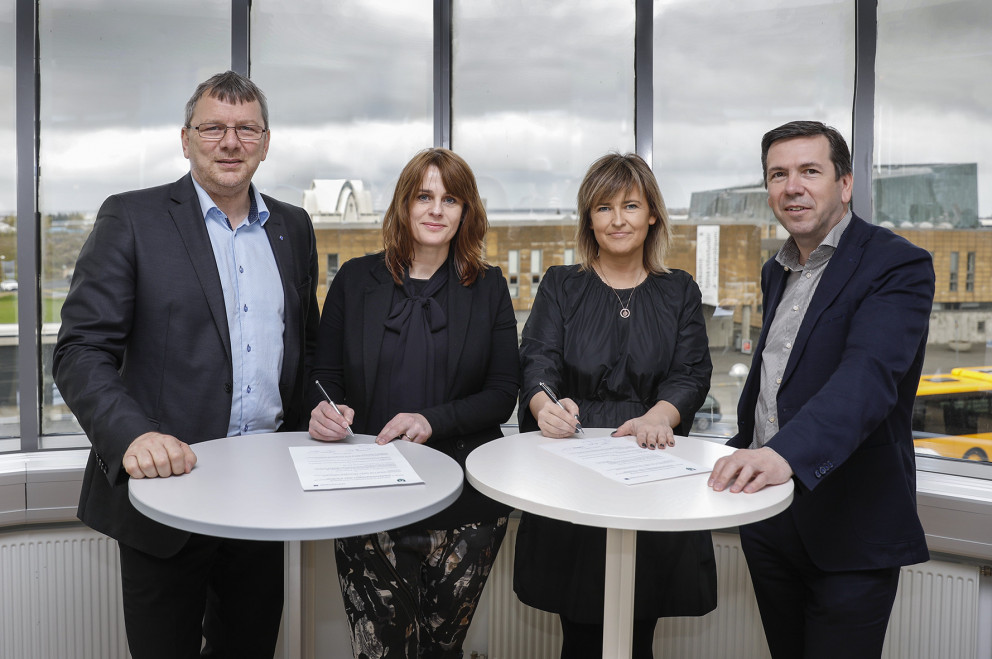 Bjarni Torfi Álfþórsson frá Specialisterne, Guðlaug Ósk Gísladóttir velferðarsviði Kópavogsbæjar, T…