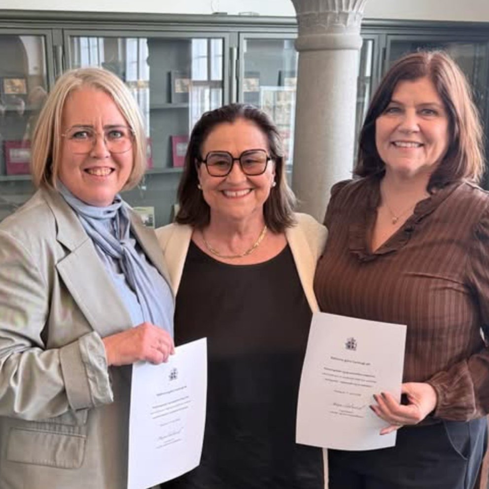 Elín Guðrún Pálsdóttir, Inga Sæland mennta- og barnamálaráðherra og Bergþóra Þórhallsdóttir.