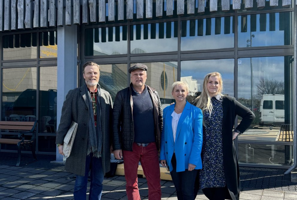 Á myndinni eru frá vinstri Davíð Þór Jónsson, Halldór Friðrik Þorsteinsson, Soffía Karlsdóttir og V…