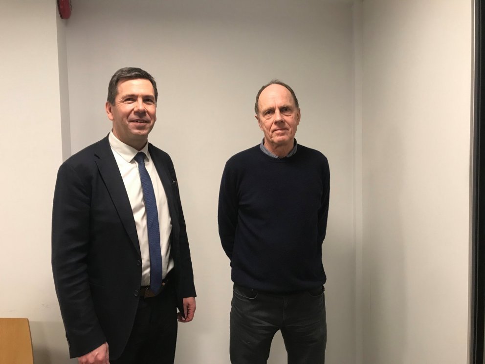 Ármann Kr. Ólafsson bæjarstjóri og Steingrímur Hauksson sviðsstjóri umhverfissviðs.