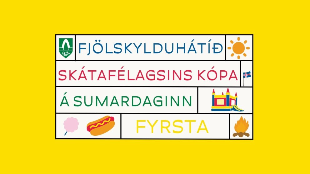 Skátafélagið Kópar stendur fyrir fjölskylduhátíð í Kópavogsdal sumardaginn fyrsta.