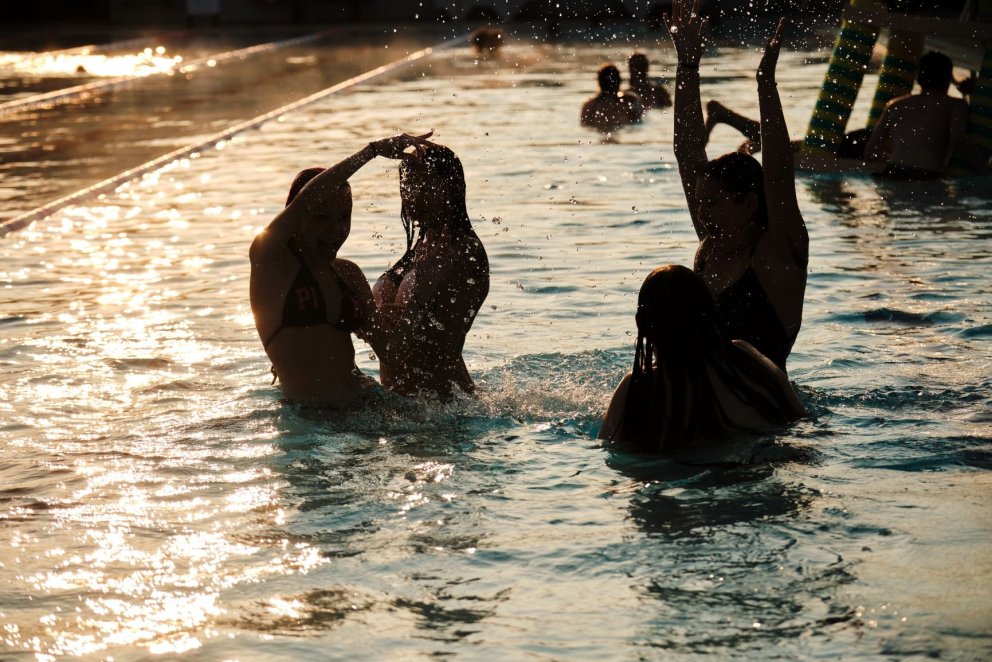 Sundlaugapartý í Kópavogslaug.