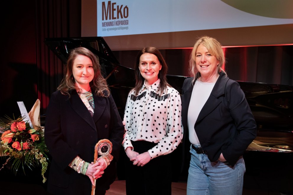 Sunna Dís Másdóttir, Ásdís Kristjánsdóttir og Elísabet Sveinsdóttir.