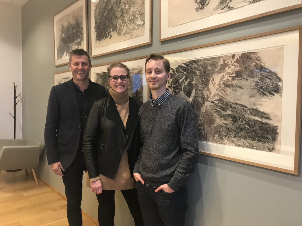 Keppendur í Útsvari 2017, Orri Hlöðversson, Katrín Júlíusdóttir og Skúli Þór Jónasson.