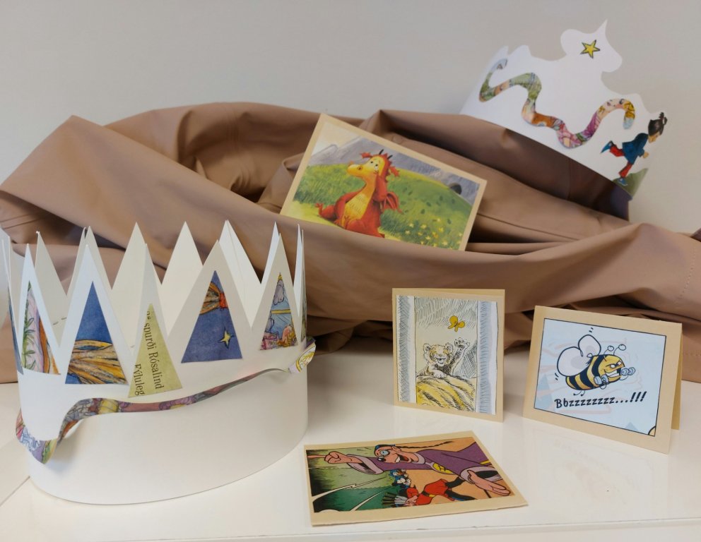 Kort og kórónur er heiti á smiðju í Bókasafni Kópavogs mánudaginn 24.febrúar.