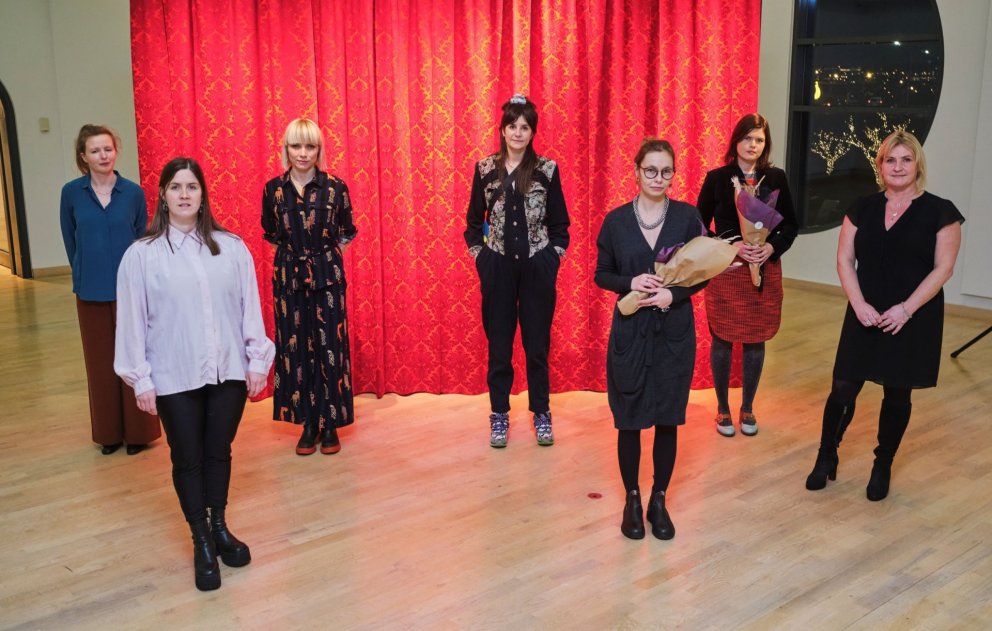 Á myndinni eru frá vinstri: Erla Ólafsdóttir, Ragnheiður Sigurðardóttir Bjarnarson, Ninna Þórarinsd…