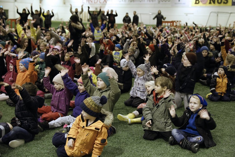 Frá baráttudegi gegn einelti í Kópavogi 2017.