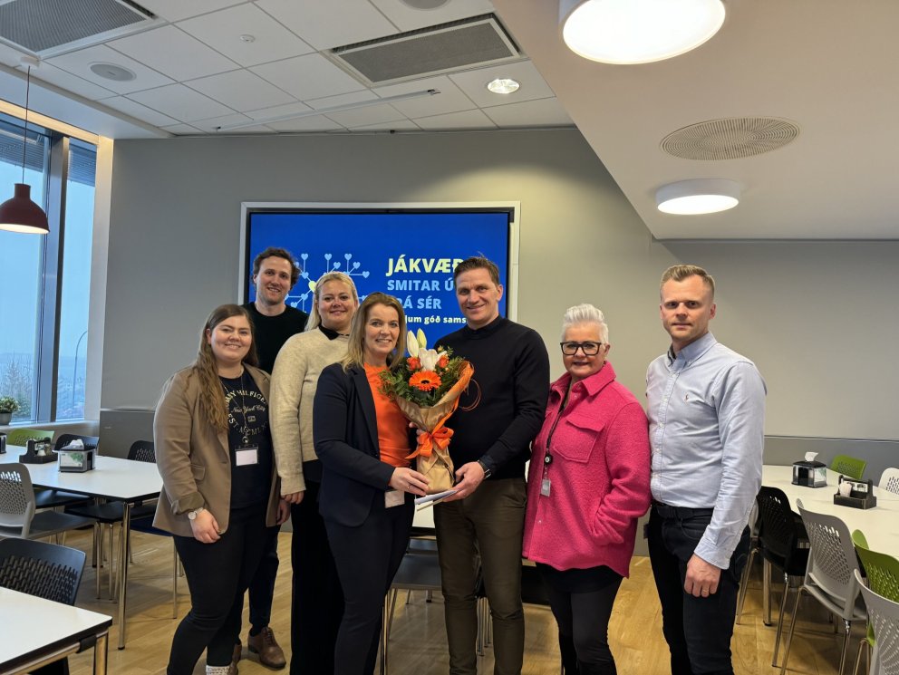 Frá vinstri: Ásta Katrín Gestsdóttir, Egill Fivelstad, Salvör Þórisdóttir, mannauðsdeild, Sigríður …
