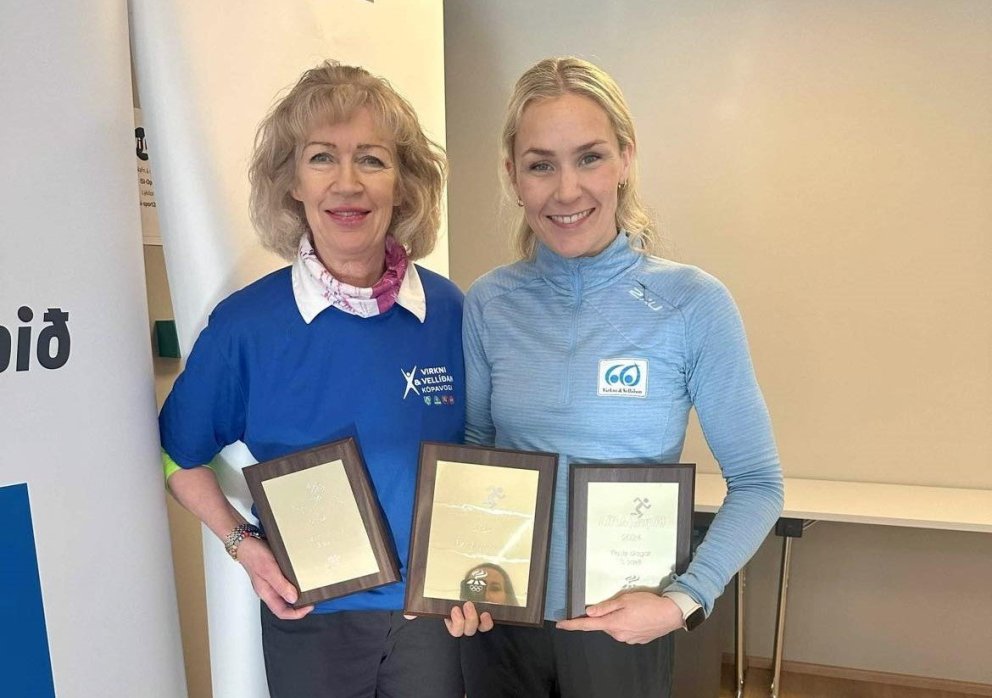 Margréti Halldórsdóttur formaður félags eldri borgara í Kópavogi og þátttakandi í Virkni og Vellíða…