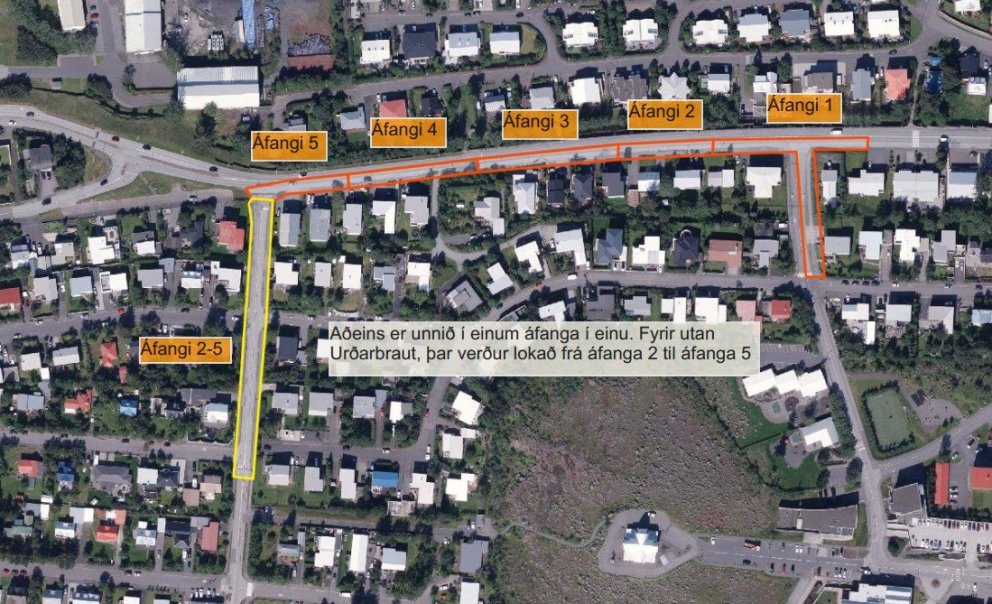 Yfirlitskort og áfangaskipting