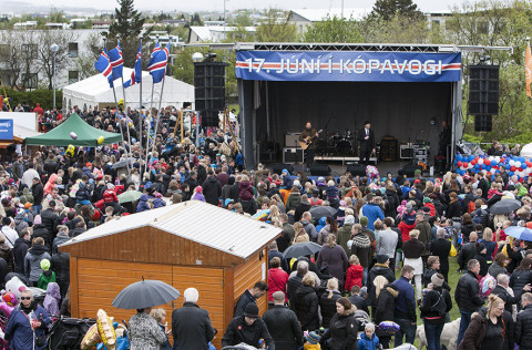 Hátíðarhöld 17. júní í Kópavogi.