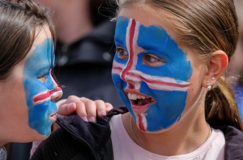 Frá hátíðarhöldum 17.júní í Kópavogi.