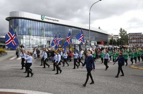 Hátíðarhöld í Kópavogi.