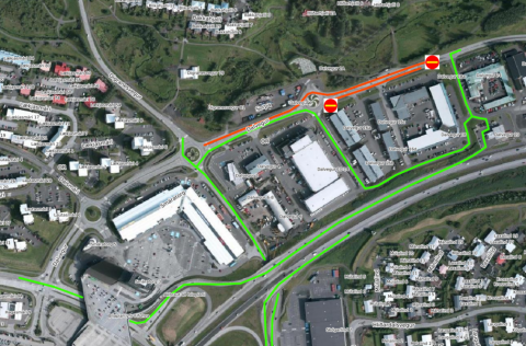 Lokunarplan á Dalvegi