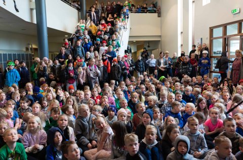 Skólasetning í Salaskóla.