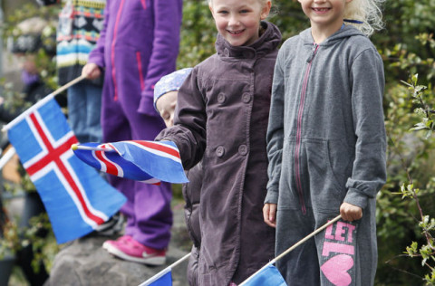 Börnin nutu hátíðarinnar