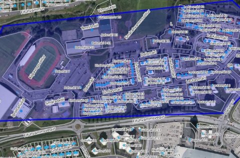 Röskun á köldu vatni í Smárahverfi.