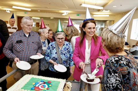 Glatt á hjalla í Boðanum, félagsmiðstöð aldraðra í Kópavogi.