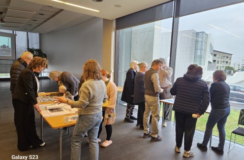 Frá íbúafundi sem haldinn var í Safnaðarheimili Kópavogskirkju