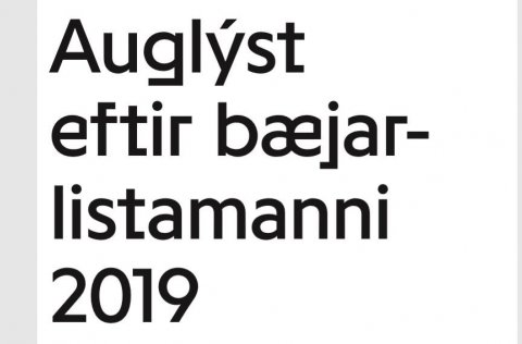 Auglýst er eftir umsóknum um bæjarlistamann Kópavogs 2019.