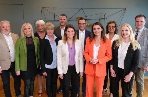 Á myndinni eru frá vinstri: Kolbeinn Reginsson, Sigrún Hulda Jónsdóttir, Helga Jónsdóttir, Bergljót…