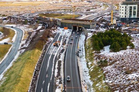 Brúin yfir Breiðholtsbraut verður steypt um helgina 8.-9.nóvember.