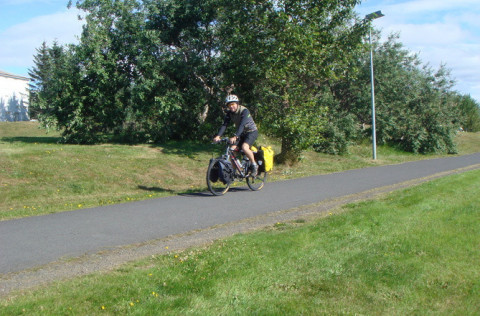 Hjólað á stígum Kópavogs