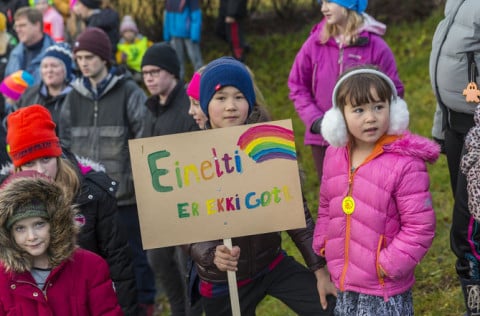 Gengið gegn einelti í Kópavogi 2015