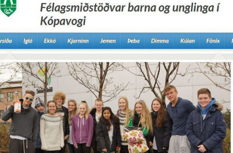 Forsíða vefsins