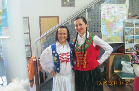 Frá fjölmenningardegi í Smáraskóla 2014.