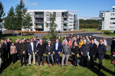 Á myndinni eru frá vinstri: Ellert Hreinsson, Gunnar Páll Kristinsson, Guðmundur Gunnlaugs frá Arch…