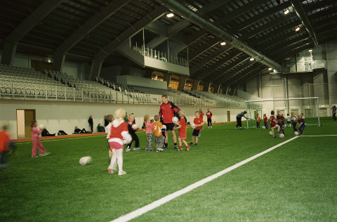 Frá æfingu í Kórnum.