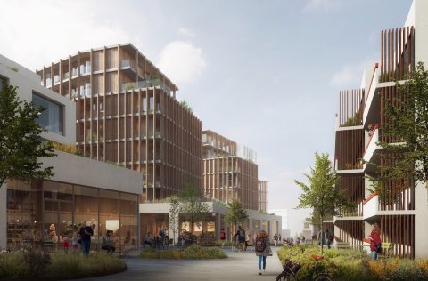 Skýringarmynd að Hamraborgarsvæði eftir breytingar.