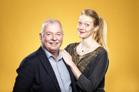 Helgi Pétursson og Saga Garðarsdóttir eru kynnar á afmælistónleikum Kópavogs í Kórnum 10. maí.