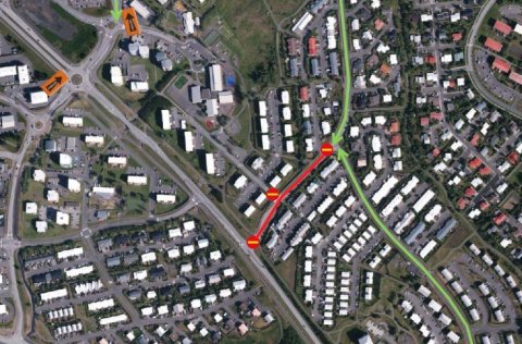 Lokað vegna malbikunarframkvæmda