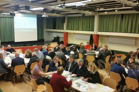 Frá íbúafundi í Kársnesskóla.