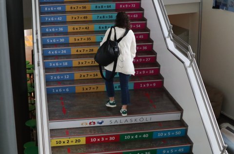 Endurmenntun er í öndvegi í upphafi nýs skólaárs og fjölmörg námskeið voru í boði fyrir kennara.