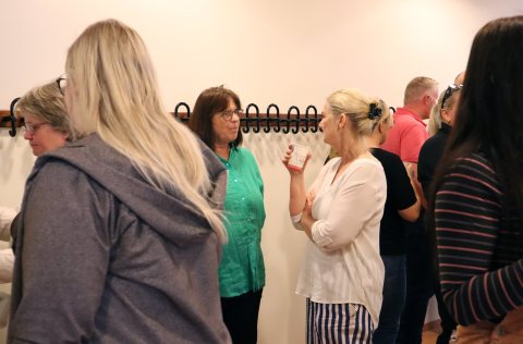 Námskeiðin voru valkvæð og vel mætt var á þau.