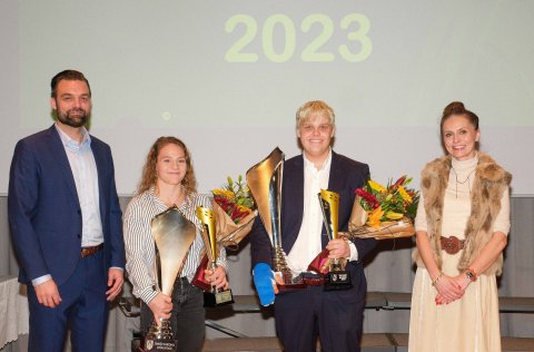 Sverrir Kári Karlsson, Thelma Aðalsteinsdóttir, Vignir Vatnar Stefánsson og Ásdís Kristjánsdóttir.