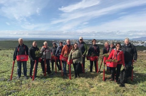 Skipulagsráð og starfsfólk kolefnisjafnar.