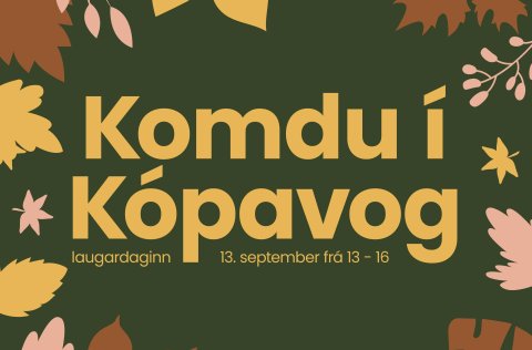Vetrardagskráin er kynnt undir heitinu Komdu í Kópavog.
