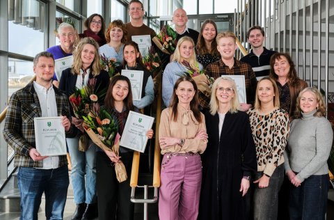 Handhafar Kópsins 2026 ásamt Ásdísi Kristjánsdóttur bæjarstjóra og Önnu Birnu Snæbjörnsdóttur sviðs&hellip;