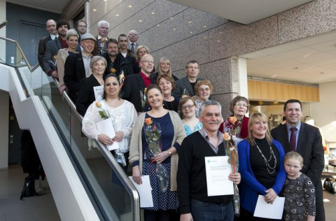 Það var hátíðleg stund í Gerðarsafni fyrr á árinu þegar listamennirnir tóku á móti menningarstyrkju…