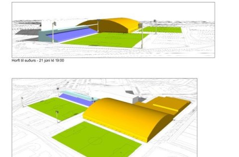 Úr tillögu að breyttu deiliskipulagi.